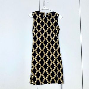 J. McLaughlin dress print pattern XS olive green